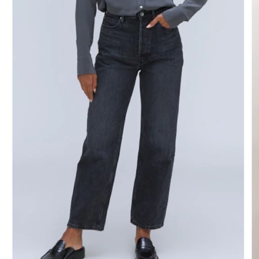 Everlane The Rigid Way-High® Jean (29.5" Long) - Worn-In Black